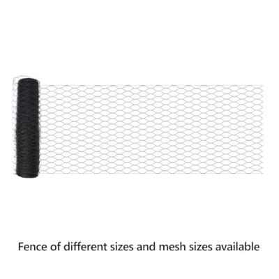 VidaXL Hexagon hek grijs 0,4 x 10 m pvc