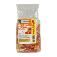 Damhert Fit food papayablokjes 250 Gram - thumbnail