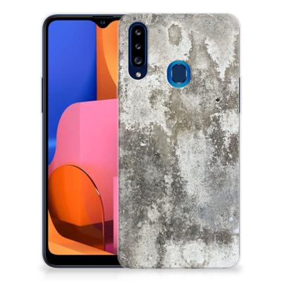 Samsung Galaxy A20s | TPU | Siliconen hoesje | Beton Print