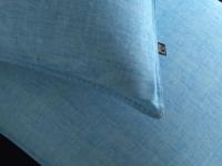 Zo Home Dekbedovertrek Katoen Lino Linnen Look - topaz blue - thumbnail