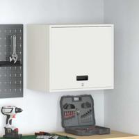 Wandkast voor Garage Wit 60 x 40 x 53 cm Poedercoating staal - thumbnail