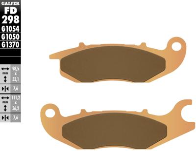 GALFER remblokken "fd298" brake pad fd298 g1370 sintered metal