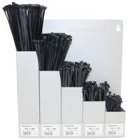 Dresselhaus assortiment kabelbinders cable harness wall shelf black 5-fold,car - thumbnail