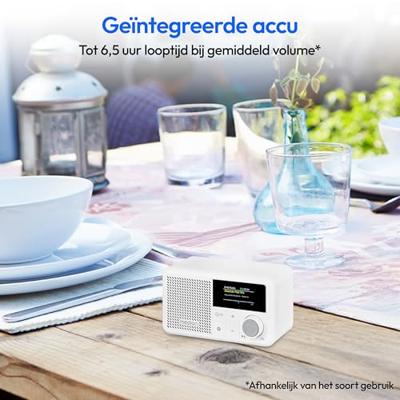 Mini Radio - MEDION - DAB/FM - Mono 2W RMS - Wit