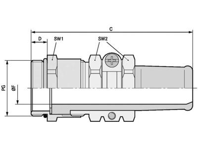 LAPP 52001100 Wartel PG21 Messing Messing 25 stuk(s)