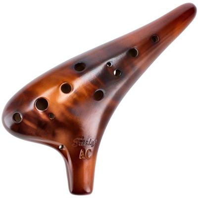 Fazley Deluxe Ocarina 11CAC12YA Yellow Amber alt ocarina in C majeur met 12 vingergaten Fazley Deluxe Ocarina 11CAC12YA Yellow Amber alt ocarina in C majeur met 12 vingergaten