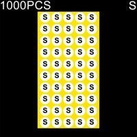 1000 stuks ronde vorm grootte Sticker kleren groottelabel maat: S - thumbnail