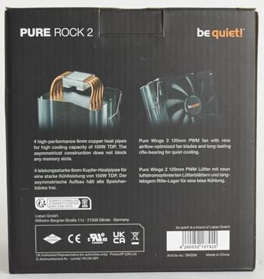 be quiet! Pure Rock 2 Processor Luchtkoeler 12 cm Zilver 16 stuk(s)