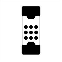 Halder Kunststofhamer | lengte 300 mm hoofd-d. 40 mm | stalen buis terugslagvrij | hard nylon wit | 1 stuk - 3377.040 - 3377.040 - thumbnail