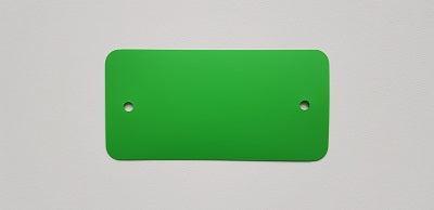 PVC labels 64x118mm groen2xgat rondehoek PVC labels 64x118mm groen2xgat rondehoek