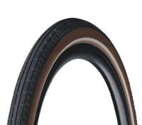 Deli tire buitenband zwart-bruin 28x1.75 47-622 reflectie breaker - thumbnail