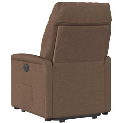 Sta-op-stoel verstelbaar stof bruin