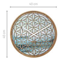 Wandklok 40 cm - Stil - Groen - Hout - "Concord" - thumbnail