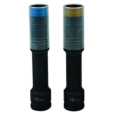 KS Tools 515.0621 SlimPOWER impact-dopdoppenset, extra lang, 2-delig, 1/2, 17+19 mm