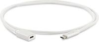 LMP - USB 3.1 (m) naar USB-C (f), max. 5 Gbit/s, 3A, 1 meter, zilver - thumbnail