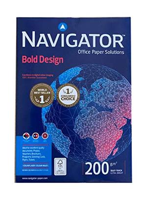 Kopieerpapier navigator bold design a4 200gr wit