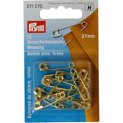 Prym Veiligheidsspelden 27mm Goud (12 stuks) Prym Veiligheidsspelden 27mm Goud (12 stuks)