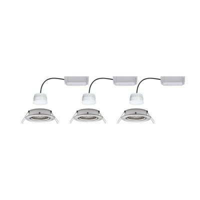 Paulmann 92959 LED-inbouwlamp Set van 3 stuks LED 18 W IJzer (geborsteld) Paulmann 92959 LED-inbouwlamp Set van 3 stuks LED 18 W IJzer (geborsteld)