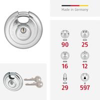 ABUS discus hangslotslot - 90mm - 26/90 - thumbnail