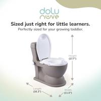 Dolu XL Educatief Potty Steengrijs - thumbnail