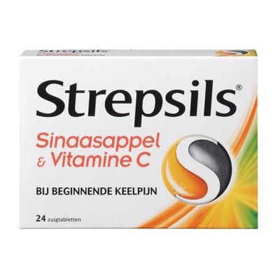 Strepsils Sinaasappel & Vitamine C Zuigtabletten