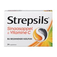 Strepsils Sinaasappel & Vitamine C Zuigtabletten - thumbnail