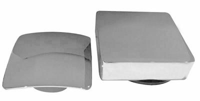 Knop/plug Badoverloop Wiesbaden Inclusief Badvulfunctie Vierkant Chroom