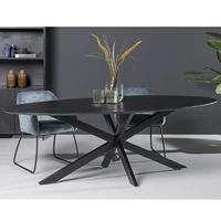 Oslo Oval Black 180 cm-12667 - thumbnail