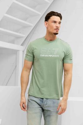 EA7 Emporio Armani 7M001308 T-Shirt Heren Groen - Maat L - Kleur: Groen | Soccerfanshop EA7 Emporio Armani 7M001308 T-Shirt Heren Groen - Maat L - Kleur: Groen | Soccerfanshop