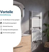 Saqu Cole handdoekradiator 701W 60x120cm wit - thumbnail