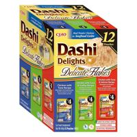 INABA Dashi Delights Delicate flakes Tuna mix - nat kattenvoer - 12x40g - thumbnail