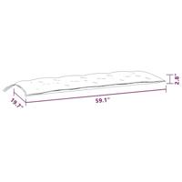 VidaXL Tuinbankkussens 2 st bladpatroon 150x50x7 cm stof - thumbnail