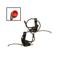 Saccon Vwp remgreepset e-bike universeel zwart/zilver - thumbnail