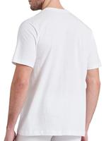 2-pack heren American T-Shirts - Wijd model heren ondershirt katoen - wit en zwart - thumbnail