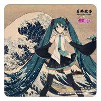 Katsushika Hokusai x Hatsune Miku Car Magnet Thirty-six Views of Mount Fuji/The Great Wave off Kanagawa - thumbnail