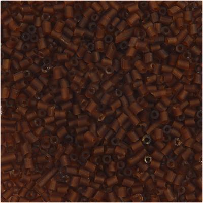 Creativ Company Rocailles 2-cut, d 1,7 mm, afm 15/0, gatgrootte 0,5 mm, bruin, 25 gr/ 1 doos Creativ Company Rocailles 2-cut, d 1,7 mm, afm 15/0, gatgrootte 0,5 mm, bruin, 25 gr/ 1 doos