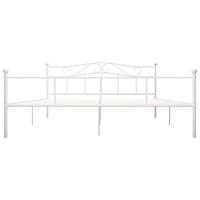 Bedframe metaal wit 180x200 cm - thumbnail