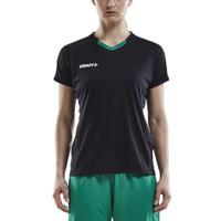 Craft 1905567 Progress Contrast Jersey W - Black/Team Green - XL - thumbnail