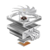 Jonsbo Jonsbo HX6200D CPU-Kühler - 120mm, weiß CPU-koellichaam met ventilator Intel LGA 1200, Intel LGA 1150, Intel LGA 1151, Intel LGA 1151v2, Intel LGA 1155, - thumbnail