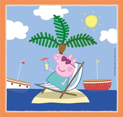 Clementoni legpuzzel super color vierkant peppa pig, 3x48st. - thumbnail