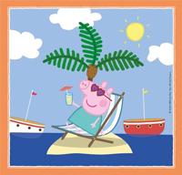 Clementoni legpuzzel super color vierkant peppa pig, 3x48st. - thumbnail