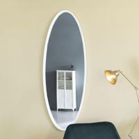 ZILT Ovale Spiegel 'Marrys' 160 x 60cm, kleur Wit - thumbnail