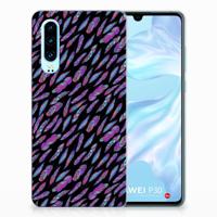 Huawei P30 | TPU bumper | Feathers Color - thumbnail