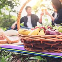 Picknickdeken Gestreept 2x2m - thumbnail