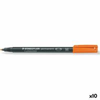 Permanente markeerstift Staedtler Lumocolor 317 M Oranje (10 Stuks) - thumbnail