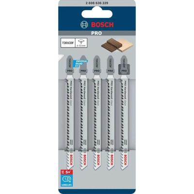 Bosch Professional T301CDF PRO Hardwood clean Decoupeerzaagblad VE=5 - 2608636229 Bosch Professional T301CDF PRO Hardwood clean Decoupeerzaagblad VE=5 - 2608636229