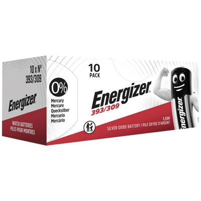 Energizer Knoopcel 393 1.55 V 1 stuk(s) 75 mAh Zilveroxide E001092007 Energizer Knoopcel 393 1.55 V 1 stuk(s) 75 mAh Zilveroxide E001092007