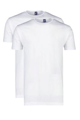Alan Red T-Shirt Derby Extra Long White (Two Pack)