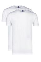 Alan Red T-Shirt Derby Extra Long White (Two Pack) - thumbnail
