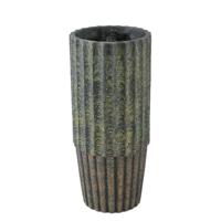 PTMD Bloempot Niki - 22x22x50 cm - Cement - Groen - thumbnail